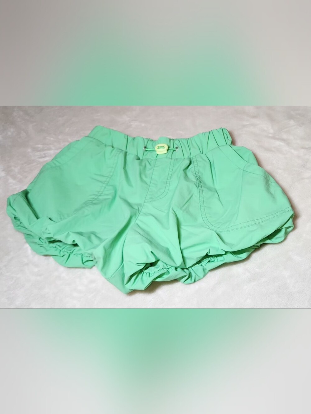 Habitual Girl (Kids) Mint Green Bubble Shorts Nylon Size 7-8